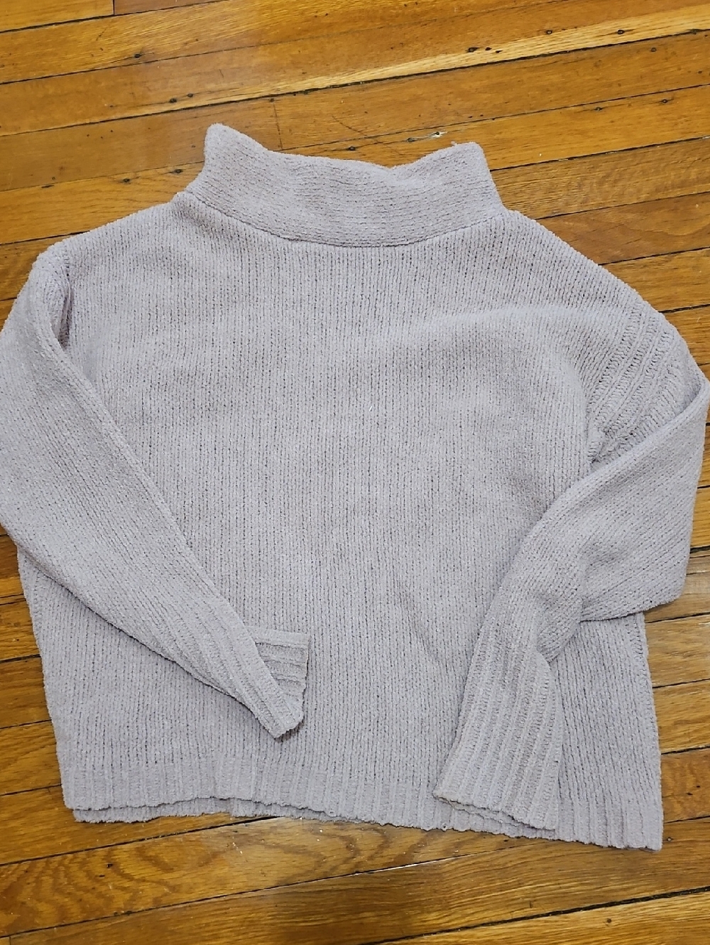 Catherine Malandrino Pale Lavender Mock Neck Sweater